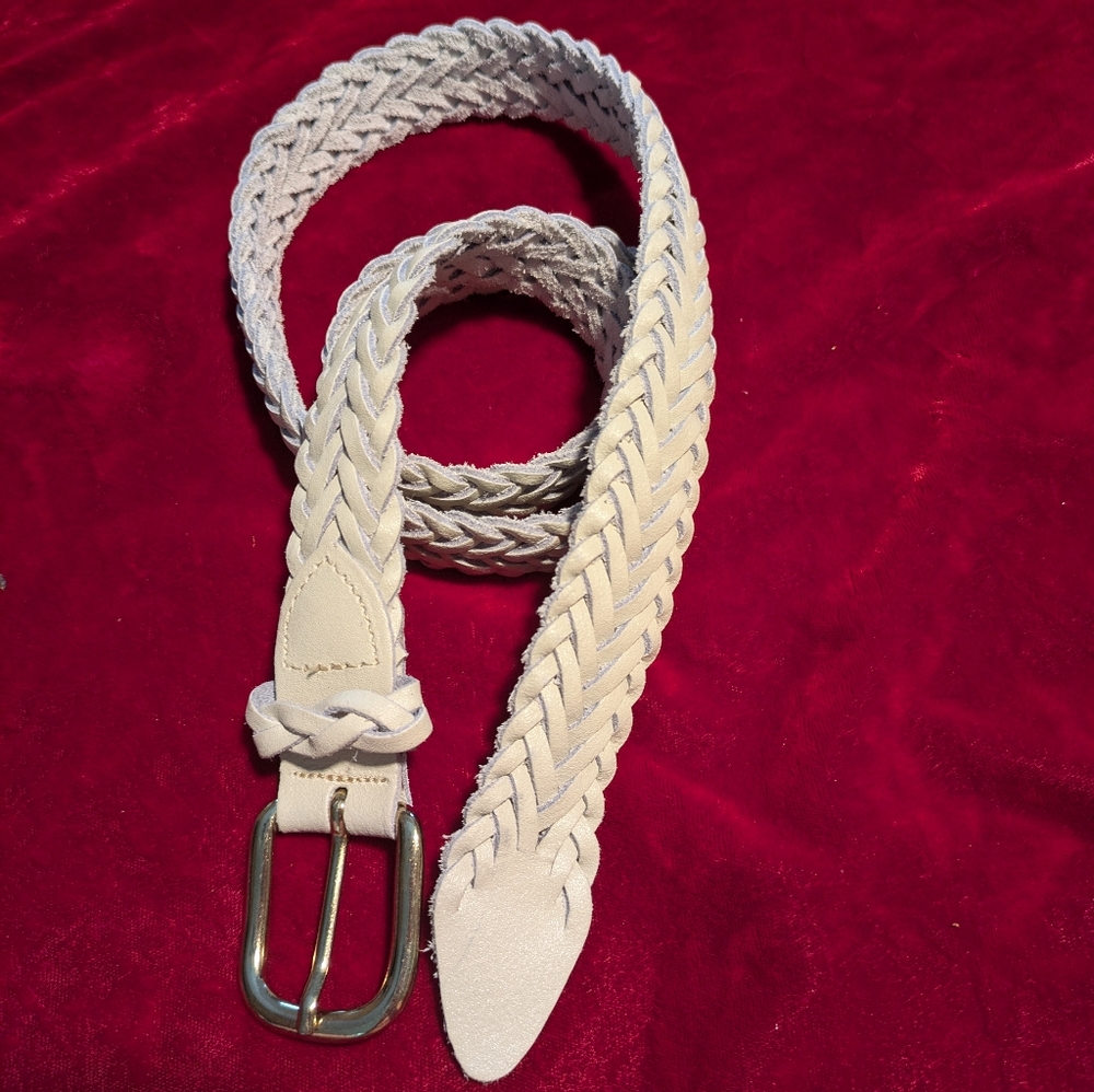 Argentina Genuine Leather Belt Women's M/L white